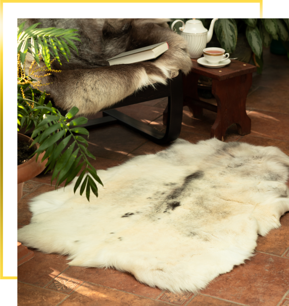 fur rug